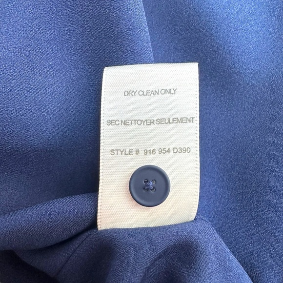 REBECCA TAYLOR | Silk Floral Dress Drawstring Waist Long Sleeves Button Down 8 - Picture 8 of 8